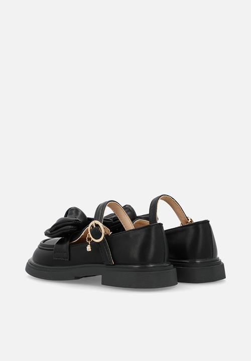 Pop Candy - Mary jane with bow - black