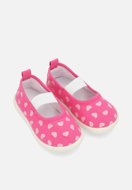 Pop Candy - Printed slip on sneakers - cerise