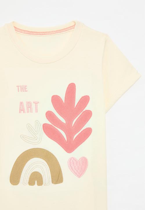 Pop Candy - Crew neck tee - ecru