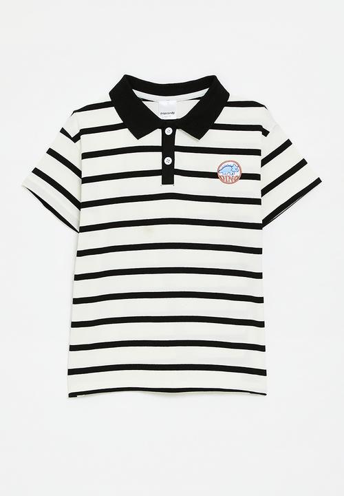 Pop Candy - Stripe golfer - white