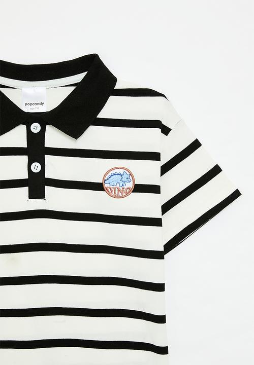 Pop Candy - Stripe golfer - white