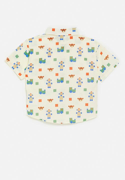 Pop Candy - Resort shirt - cream/pixels