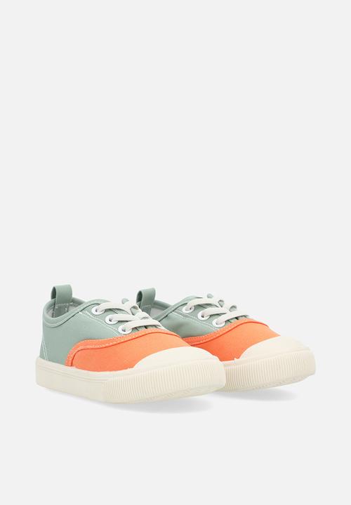 Pop Candy - Colour block lace up sneakers - multi