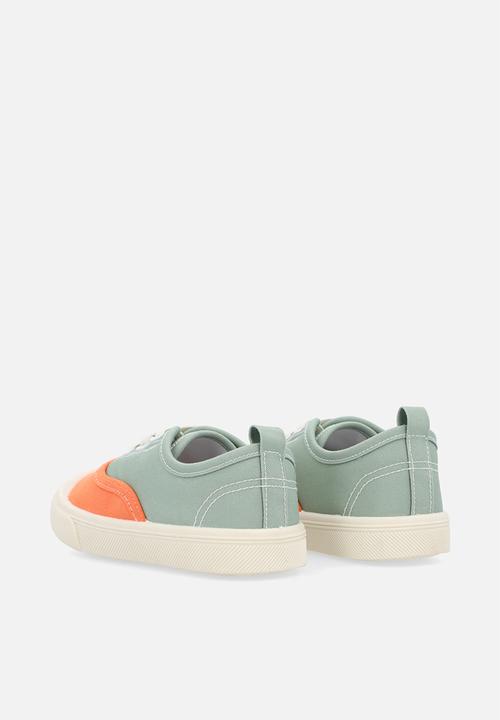 Pop Candy - Colour block lace up sneakers - multi