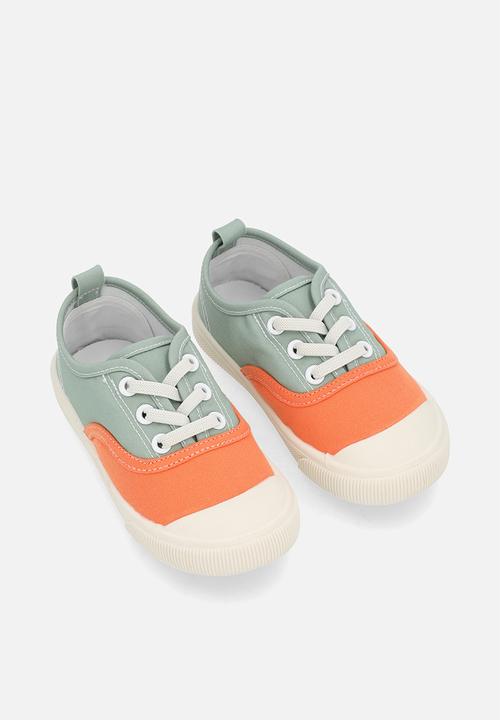 Pop Candy - Colour block lace up sneakers - multi