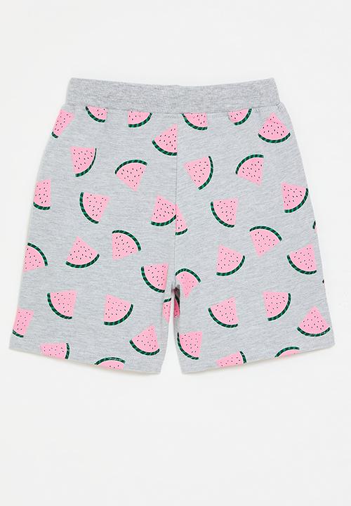 Pop Candy - Watermelon shorts - grey/pink