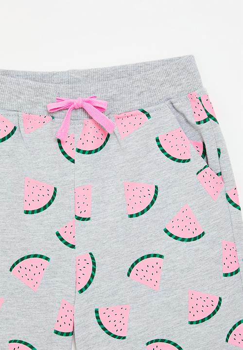 Pop Candy - Watermelon shorts - grey/pink