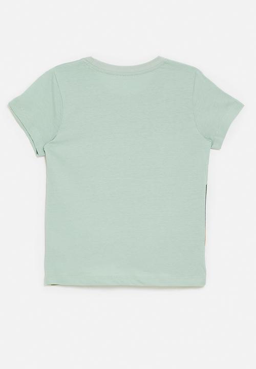 Pop Candy - Farm life graphic tee - light sage green