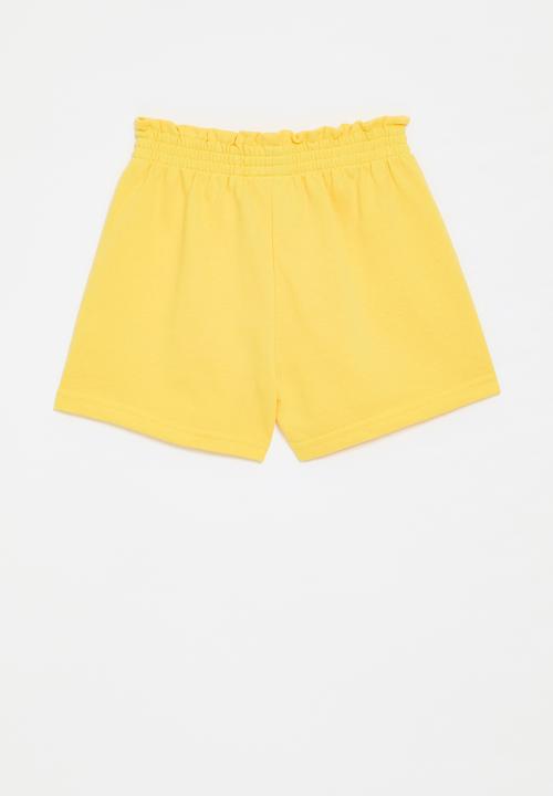 Pop Candy - Elasticated waist shorts - yellow