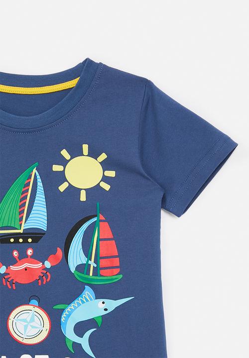 Pop Candy - Slogan and graphic tee - dark blue/fun at sea
