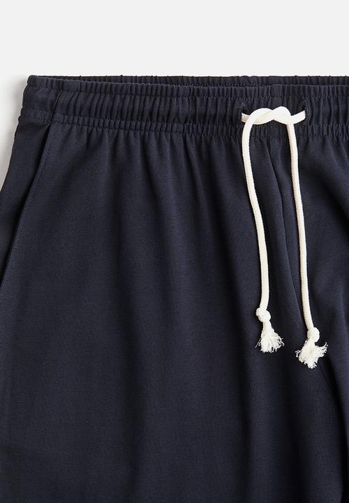 H&M - Wide joggers - navy blue