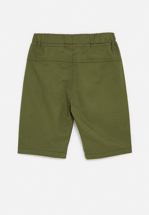 Pop Candy - Woven shorts - dark green