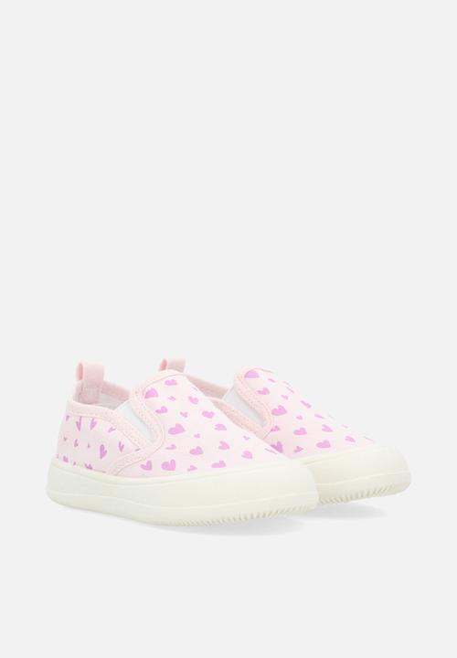 Pop Candy - Printed slip-on sneakers - pink/heart aop
