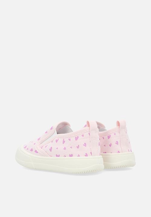 Pop Candy - Printed slip-on sneakers - pink/heart aop