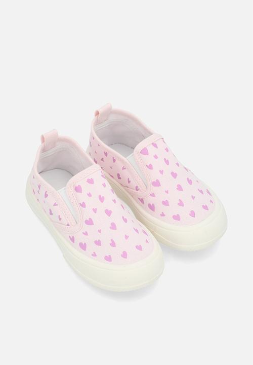 Pop Candy - Printed slip-on sneakers - pink/heart aop