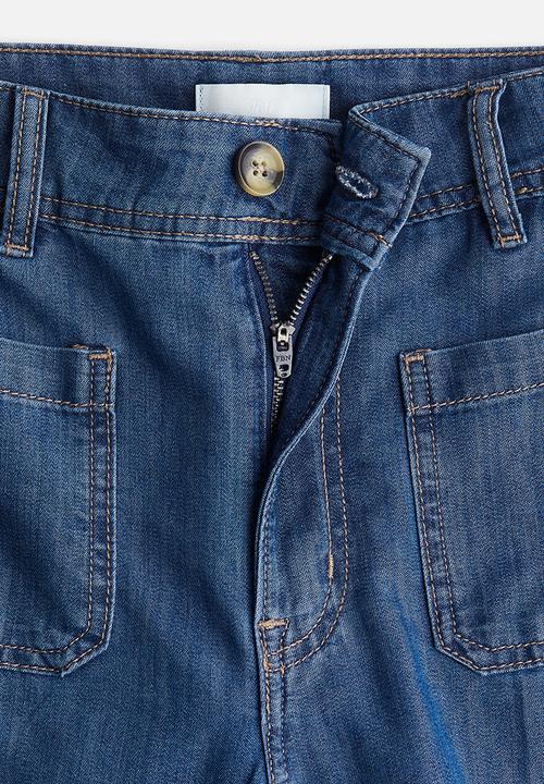 H&M - Wide high jeans - denim blue