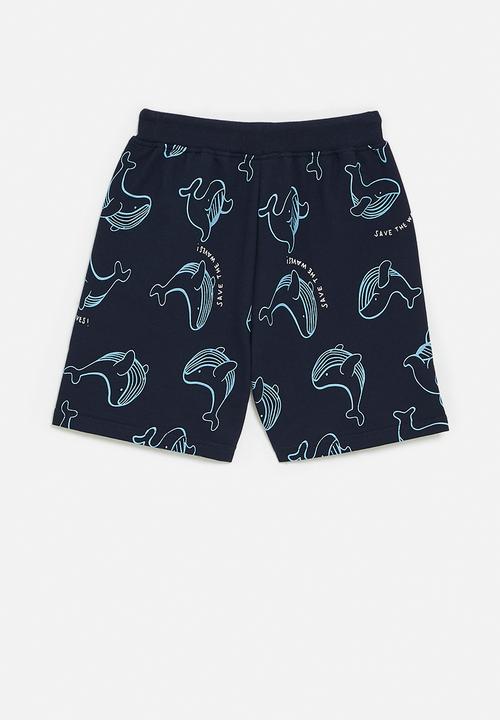 Pop Candy - Printed shorts - black/blue