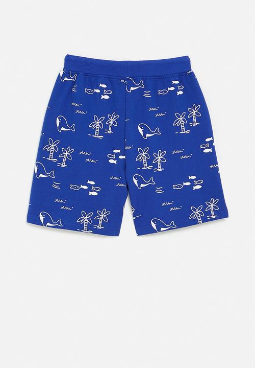 Pop Candy - Printed shorts - royal blue