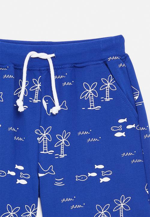 Pop Candy - Printed shorts - royal blue