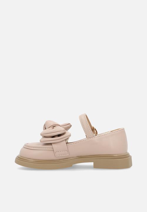 Pop Candy - Mary jane loafer with bow - champagne pink