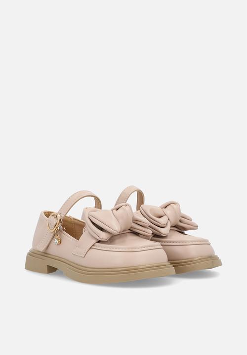 Pop Candy - Mary jane loafer with bow - champagne pink