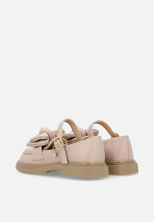 Pop Candy - Mary jane loafer with bow - champagne pink