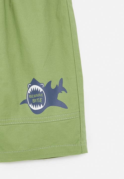 Pop Candy - Shark shorts - green