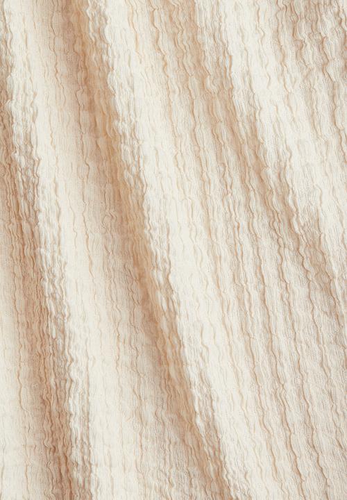 H&M - Textured jersey midi dress - cream