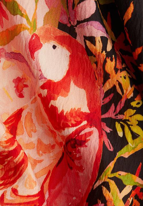 H&M - Printed kaftan dress - light pink/floral