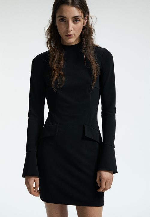 Interlock jersey dress - black - 1300851001