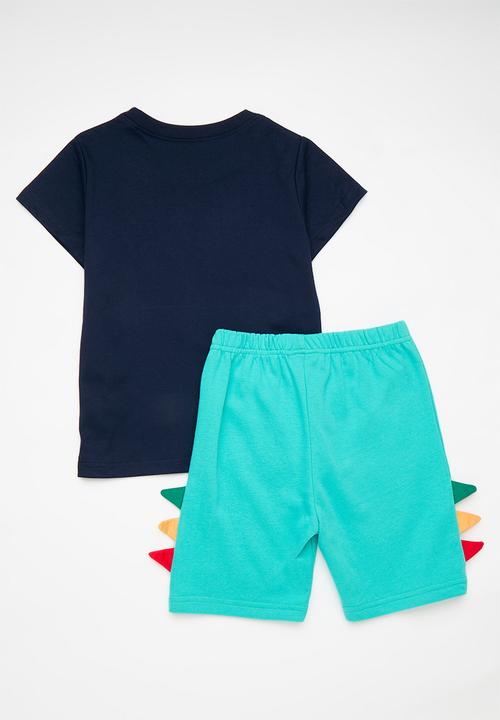 Pop Candy - Tee & short set - blue
