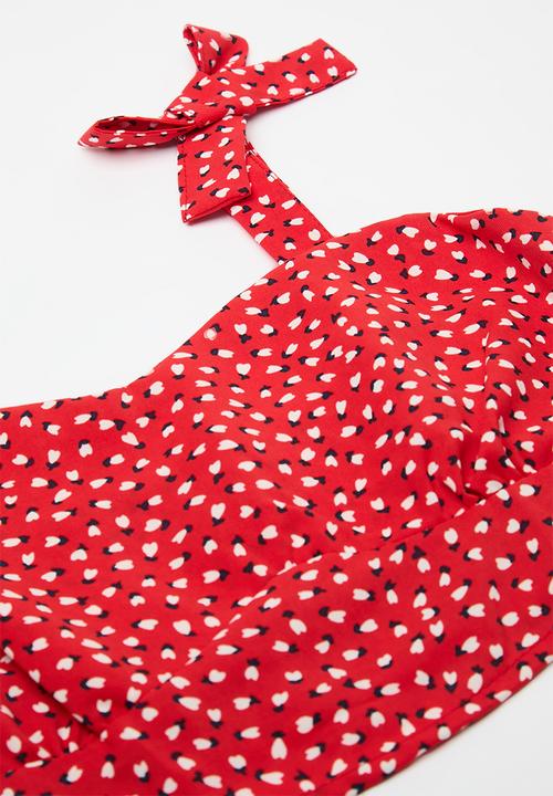 Pop Candy - Princess top and tiered skirt set - red