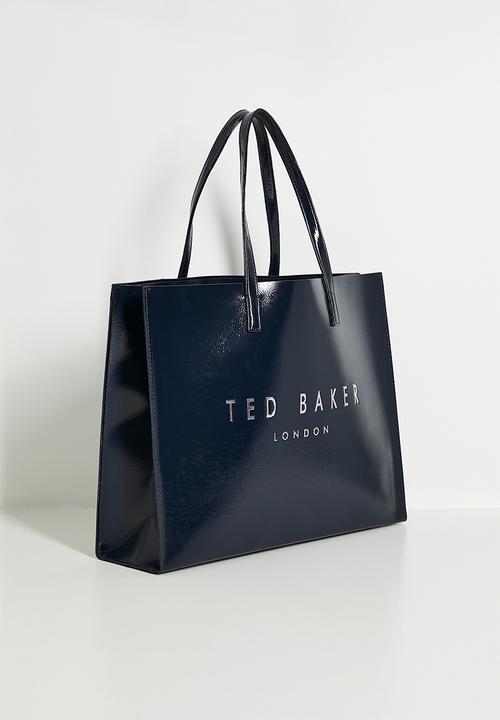 Ted Baker - Caarmen east west printed lining icon tote bag-navy