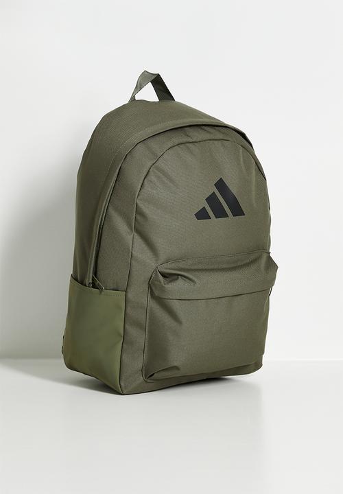 adidas Performance - Classic bars backpack - olive strata/black