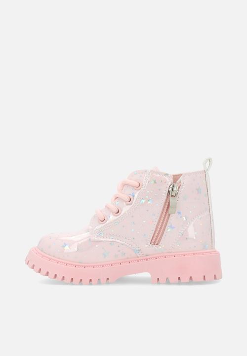 Pop Candy - Metallic star aop boot - pink