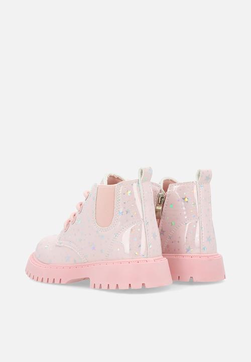 Pop Candy - Metallic star aop boot - pink