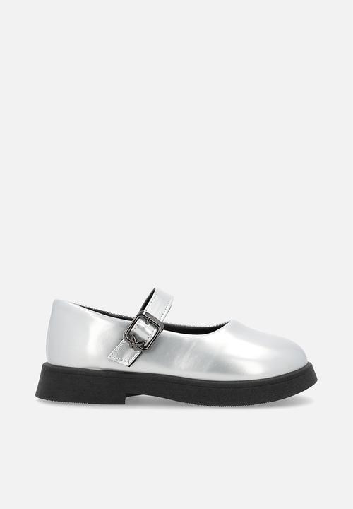 Pop Candy - Plain mary jane - silver