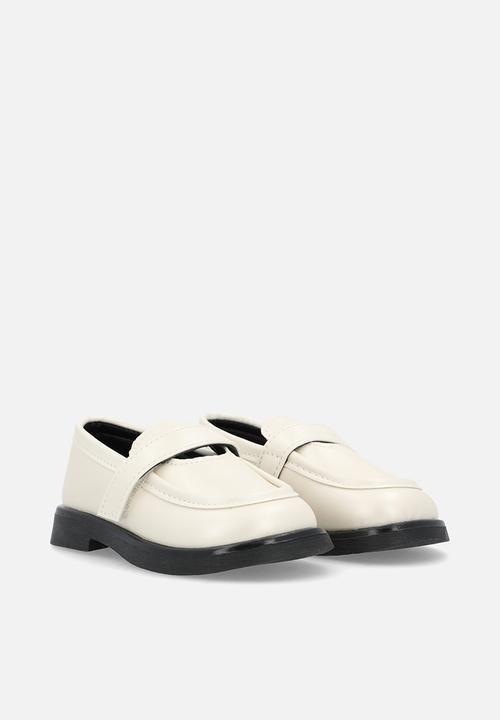 Pop Candy - Single strap loafers - ecru 