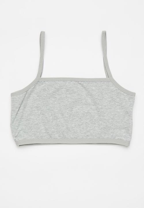 Pop Candy - 2 Pack training bra - black/grey