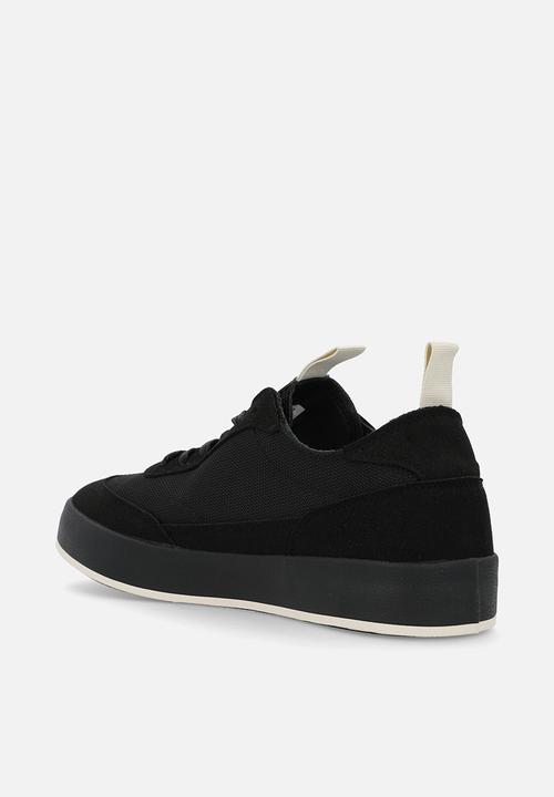 POLO - Textured court sneaker - black