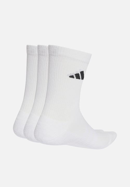 adidas Originals - CUSHIONED SPORTSWEAR CREW SOCKS 3  PACK - White/black