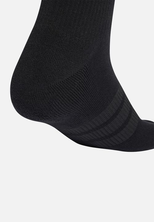 adidas Originals - CUSHIONED SPORTSWEAR CREW SOCKS 3 Pack- Grey Heather/White/Black