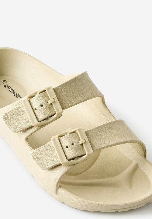 Cotton On - Eva double buckle - bone