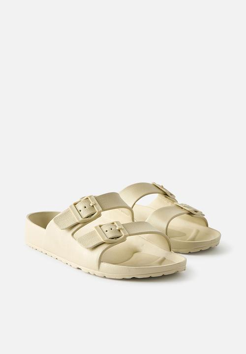 Cotton On - Eva double buckle - bone