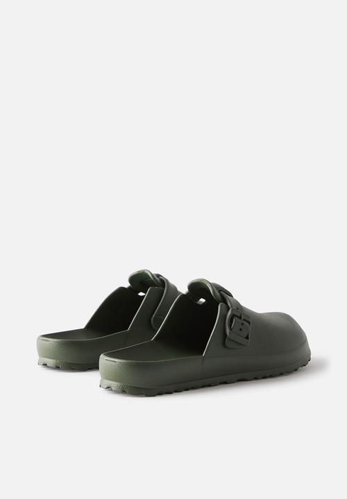 Cotton On - Eva closed toe buckle slide - khaki