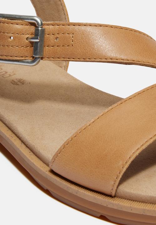 Timberland - Calista bay backstrap sandal - medium beige full grain