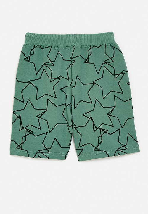 Pop Candy - Printed shorts - dk green