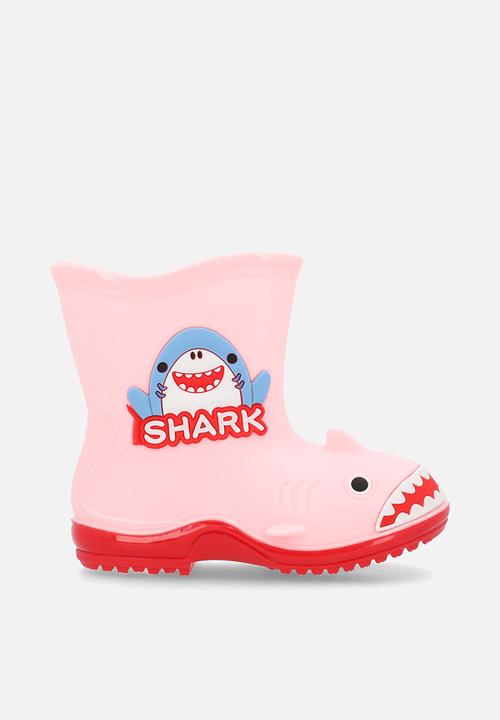 Pop Candy - Shark rain boots - pink/red