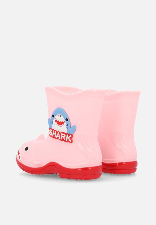 Pop Candy - Shark rain boots - pink/red