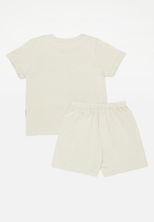 Pop Candy - Tee & shorts pj set - ivory/tractor